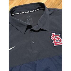 St Louis Cardinals‎ Polo Shirt Mens 2XL Nike BSBL Performance Apparel XXL